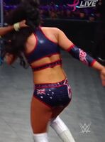 Naomi gives Peyton a slap on her Aussie cheek