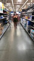 Walking around Walmart with my tits out