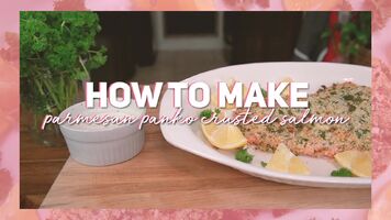 How to make Parmesan crusted salmon feat. Sass!