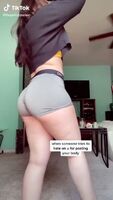 Thick pawg in grey volleyball shorts
