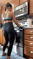 cooking makes her happy