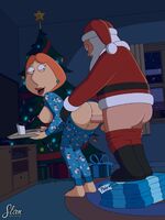 Lois Griffin getting a late christmas present