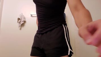 Big butt hiding under my short shorts