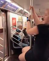 Hoeing on subway