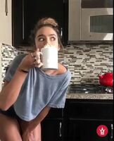 Sommer Ray morning coffee. Part2