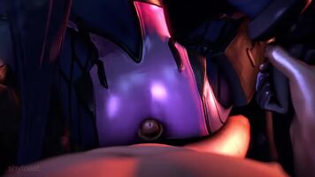 Widowmaker’s ass plays with his cock