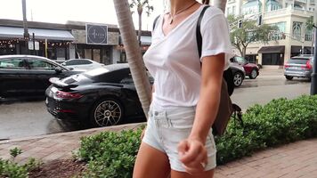 Walking without a bra
