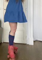 Rule 1: always wear cute undies when roller skating in a dress