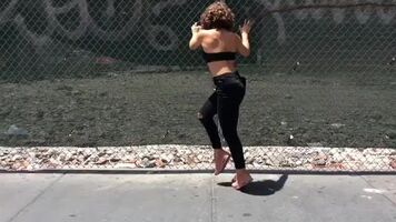 Let's Use Camren Bicondova Up Against That Fence