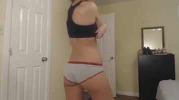Sexy girl stripping