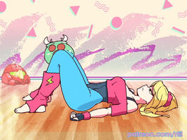 working out with samus