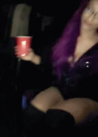Drunk Sasha must be a freak in the bed. She looks hot in that outfit.